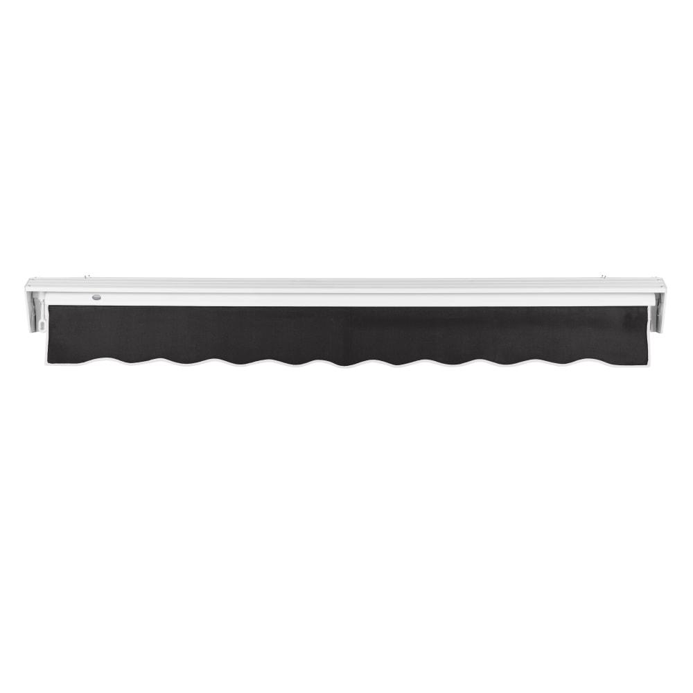 8' x 6.5' Destin Manual Manual Patio Retractable Awning Acrylic Fabric, Black. Picture 4