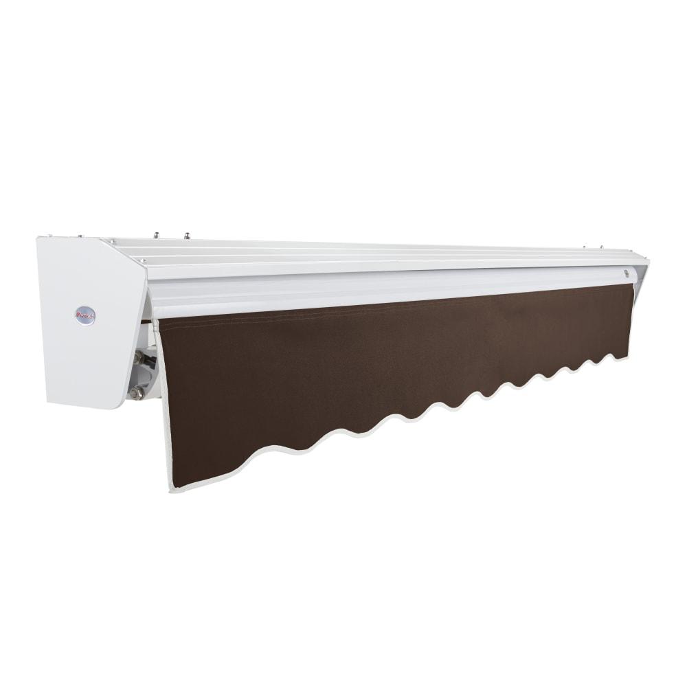 12' x 10' Destin Right Motor Right Motorized Patio Retractable Awning, Brown. Picture 2