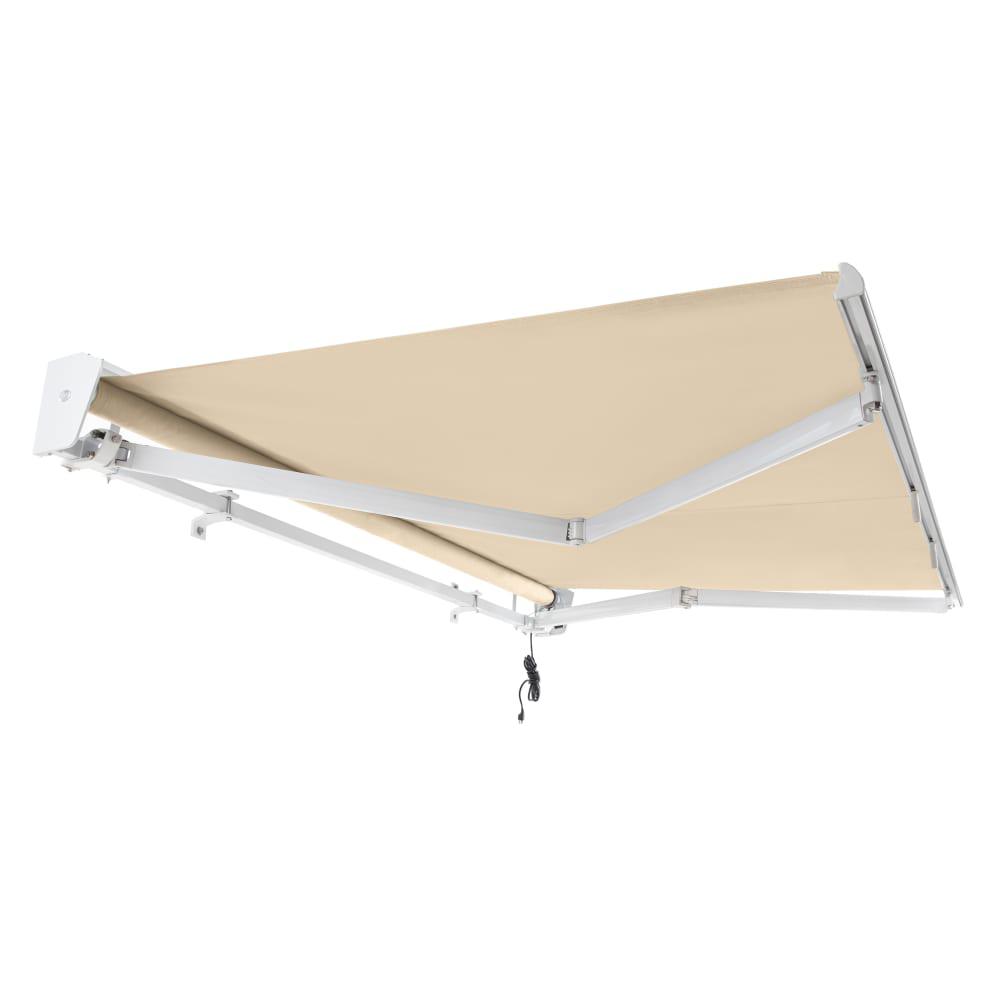 8' x 6.5' Destin Right Motor Right Motorized Patio Retractable Awning, Tan. Picture 7