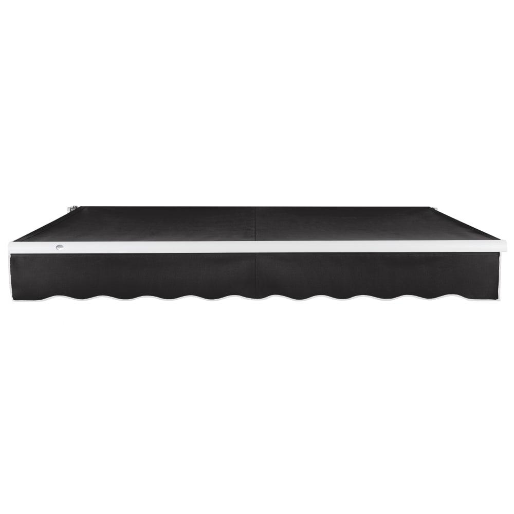 8' x 6.5' Maui Left Motor Left Motorized Patio Retractable Awning, Black. Picture 3