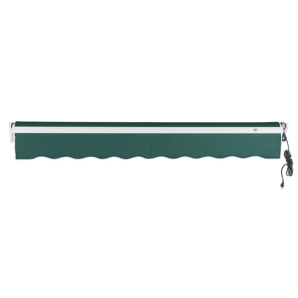 8' x 6.5' Maui Right Motor Right Motorized Patio Retractable Awning, Forest. Picture 4