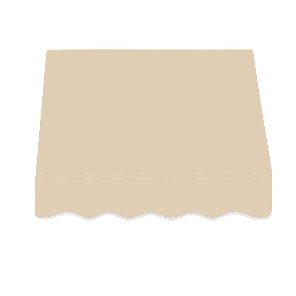 Awntech 4.375 ft San Francisco Fixed Awning Acrylic Fabric, Tan. Picture 2