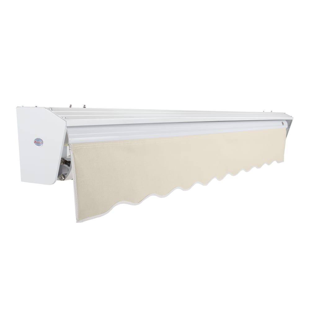10' x 8' Destin Right Motor Right Motorized Patio Retractable Awning, Linen. Picture 2