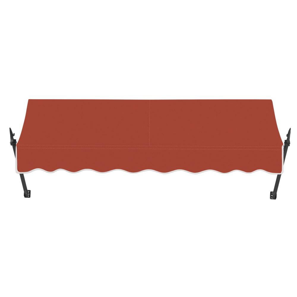 Awntech 7.375 ft New Orleans Fixed Awning Acrylic Fabric, Terracotta. Picture 2