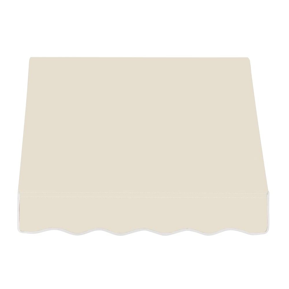 Awntech 4.375 ft Dallas Retro Fixed Awning Acrylic Fabric, Linen. Picture 2