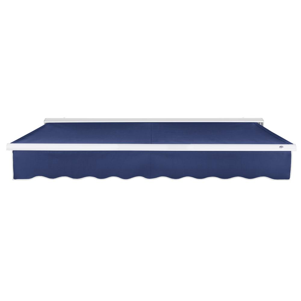 24' x 10' Destin Right Motor Right Motorized Patio Retractable Awning, Navy. Picture 3