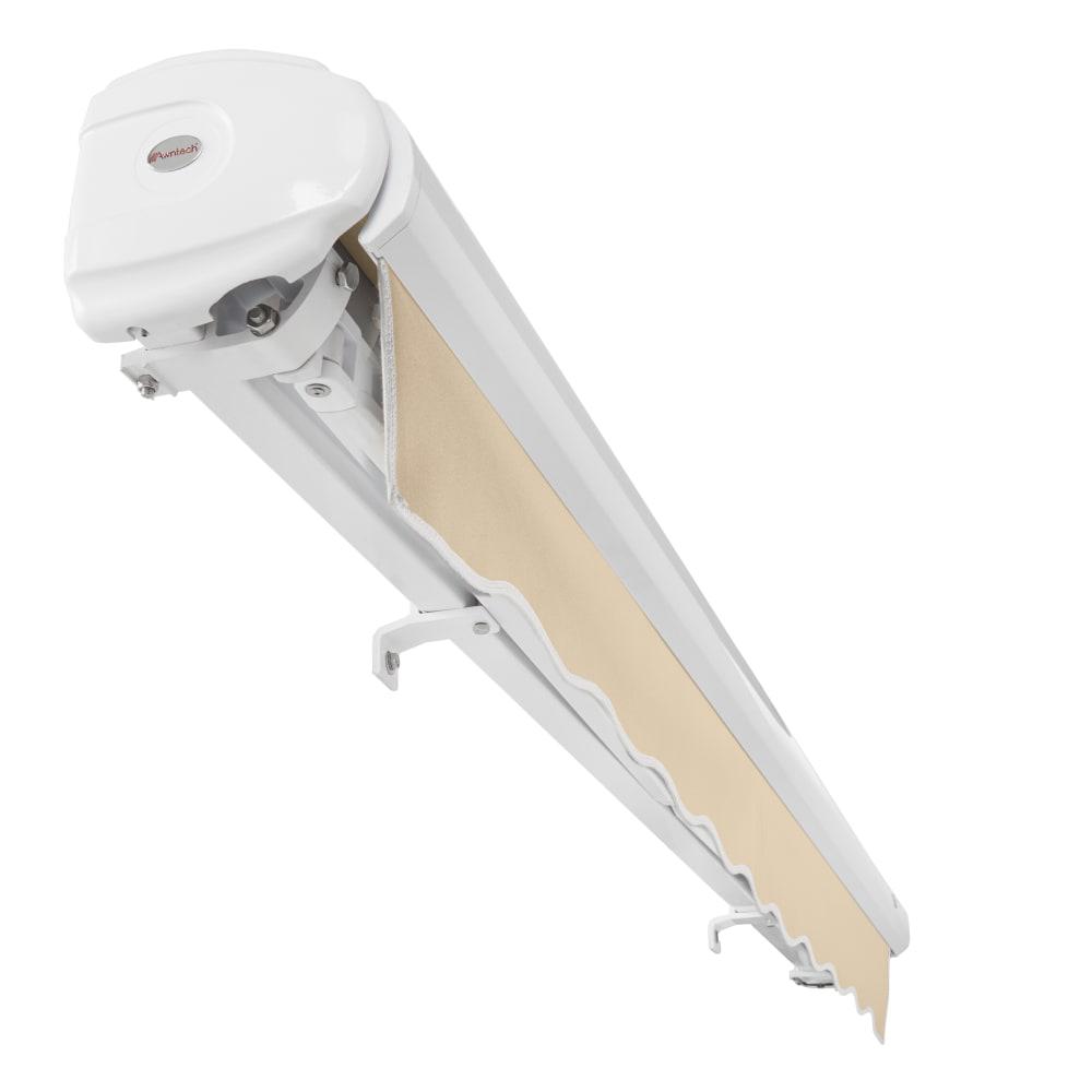 12' x 10' Full Cassette Right Motorized Patio Retractable Awning, Tan. Picture 5
