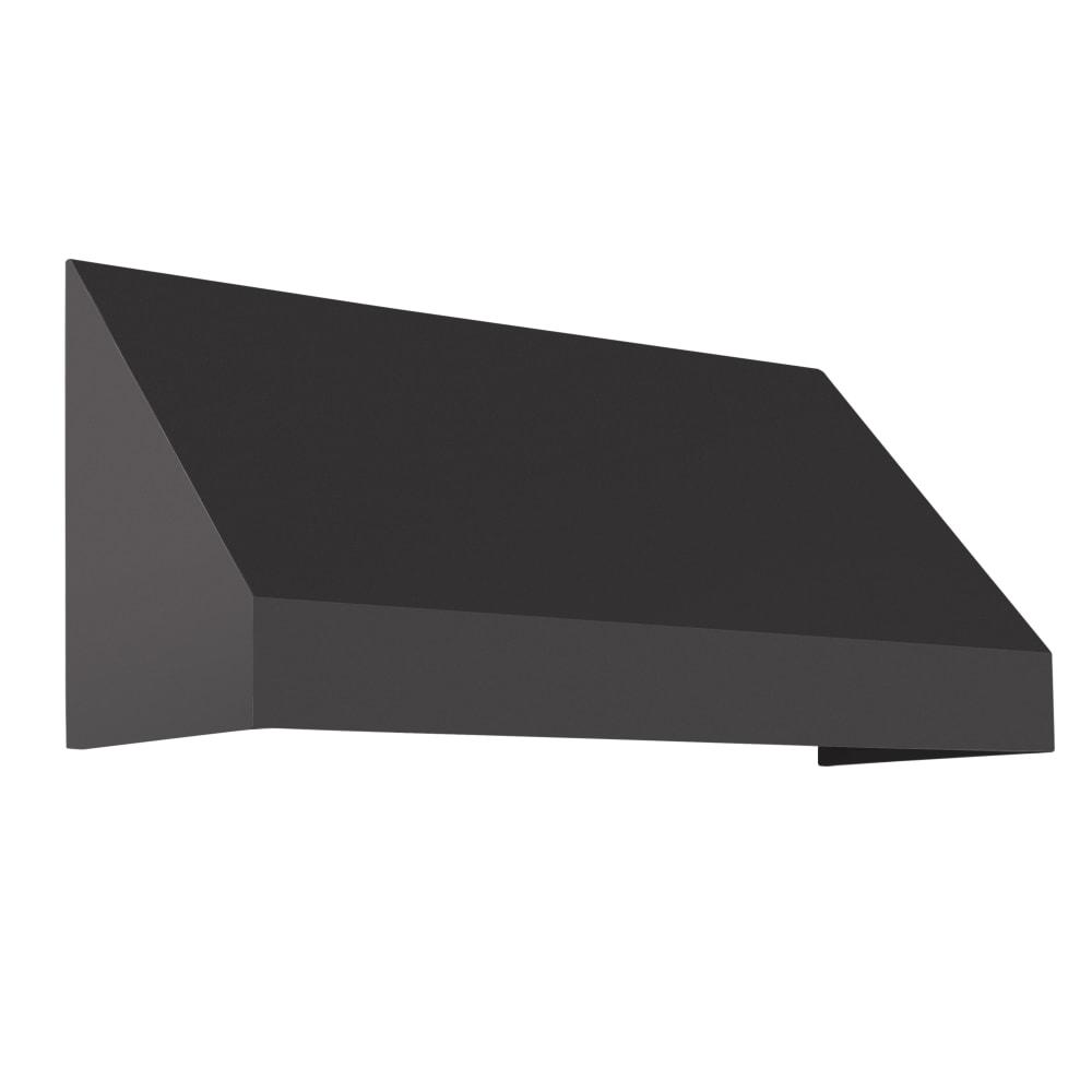 Awntech 5.375 ft New Yorker Fixed Awning Acrylic Fabric, Black. Picture 1