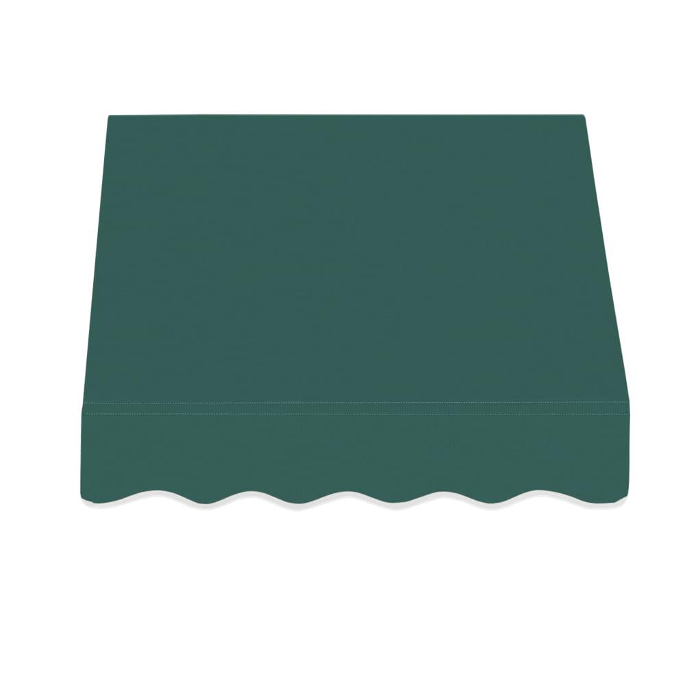Awntech 4.375 ft San Francisco Fixed Awning Acrylic Fabric, Forest. Picture 2