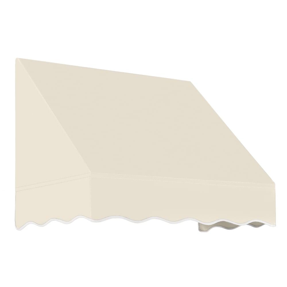 Awntech 4.375 ft San Francisco Fixed Awning Acrylic Fabric, Linen. Picture 1