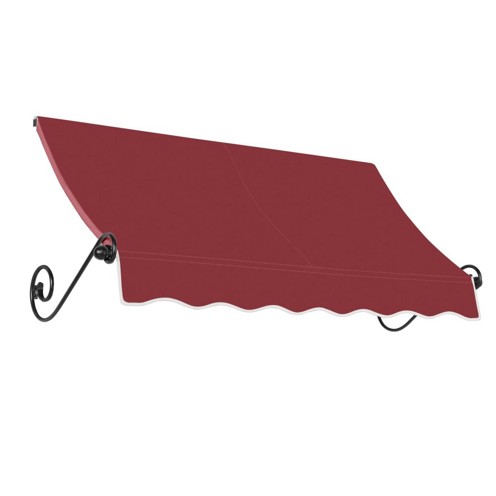 Awntech 10.375 ft Charleston Fixed Awning Acrylic Fabric, Burgundy. Picture 1