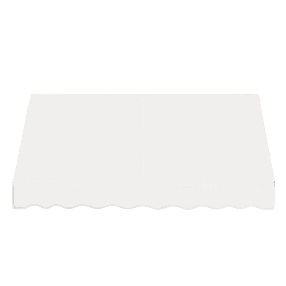 Awntech 8.375 ft Dallas Retro Fixed Awning Acrylic Fabric, White. Picture 2