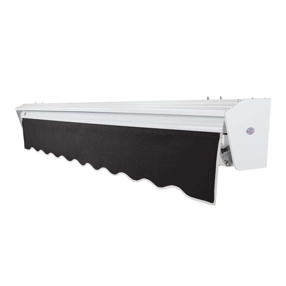10' x 8' Destin Left Motor Left Motorized Patio Retractable Awning, Black. Picture 2