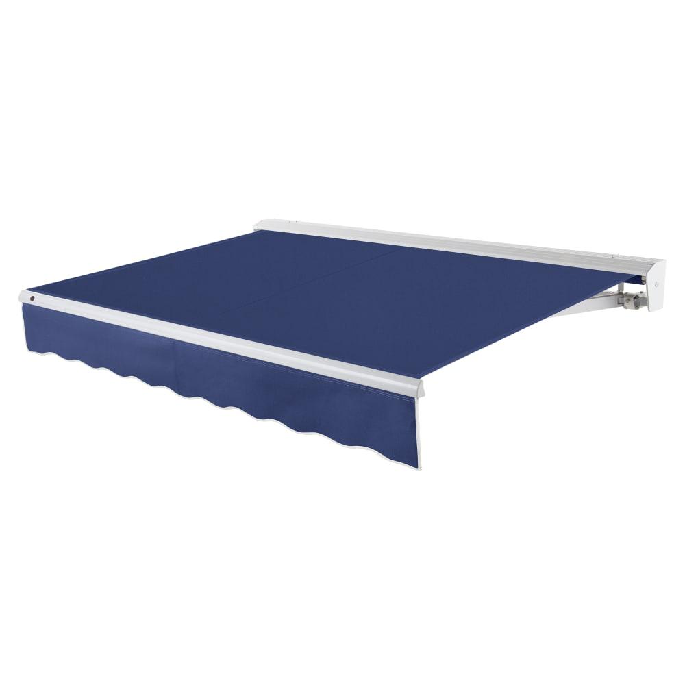 10' x 8' Destin Left Motor Left Motorized Patio Retractable Awning, Navy. Picture 1
