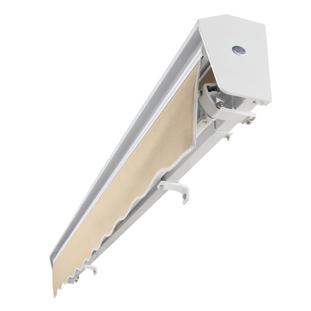 10' x 8' Destin Left Motor Left Motorized Patio Retractable Awning, Tan. Picture 5