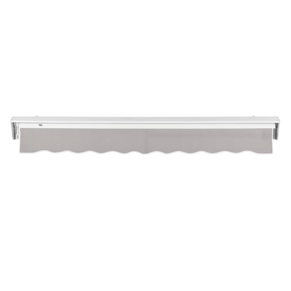 14' x 10' Destin Manual Manual Patio Retractable Awning Acrylic Fabric, Gray. Picture 4