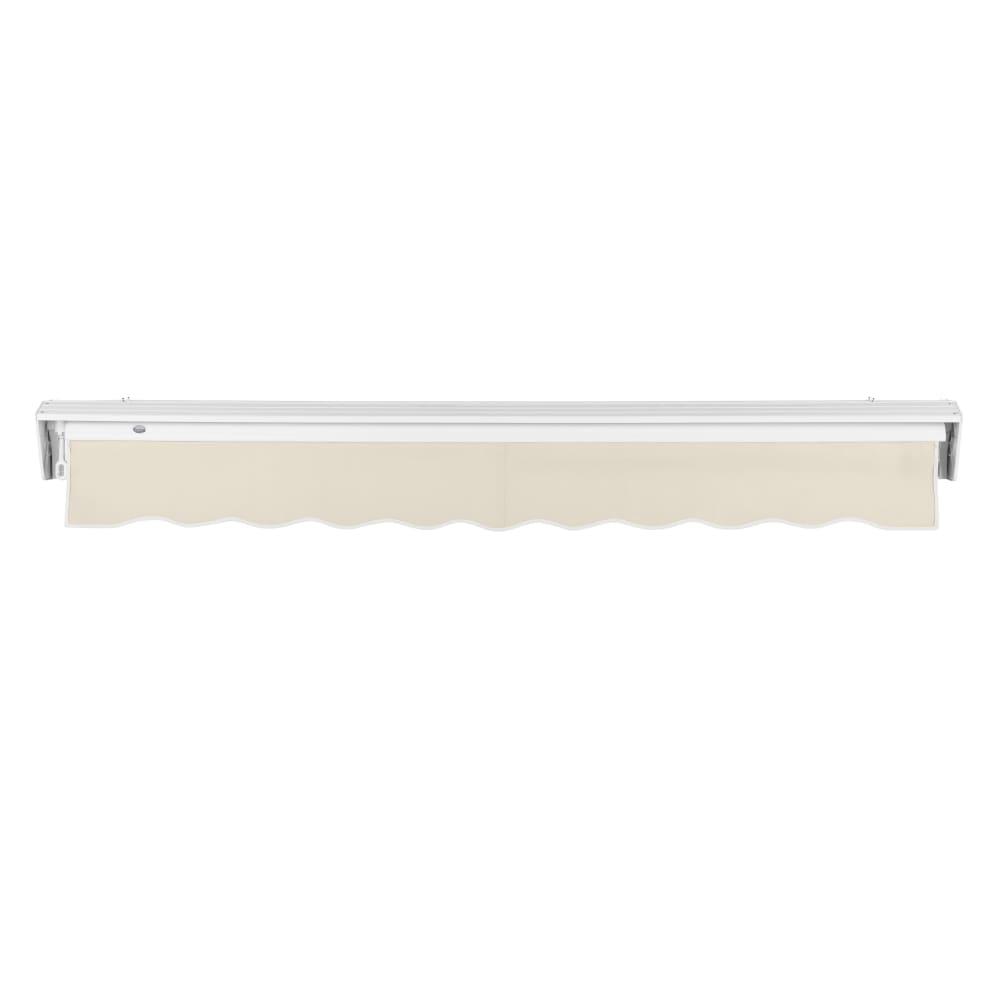 10' x 8' Destin Manual Manual Patio Retractable Awning Acrylic Fabric, Linen. Picture 4