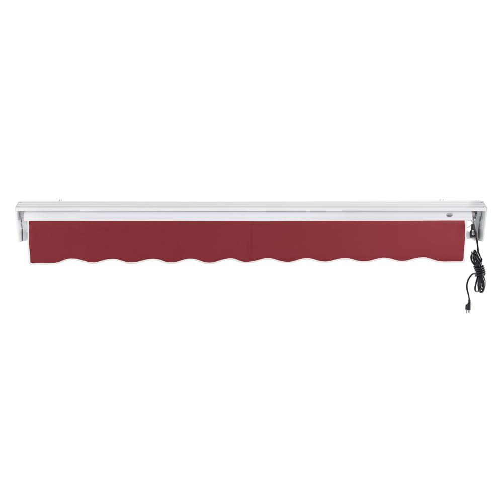 10' x 8' Destin Right Motor Right Motorized Patio Retractable Awning, Burgundy. Picture 4