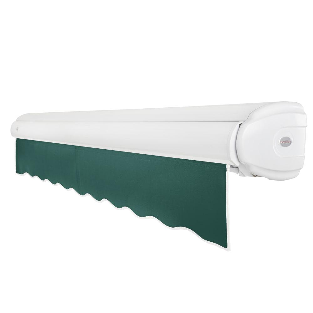 10' x 8' Full Cassette Left Motorized Patio Retractable Awning, Forest. Picture 2