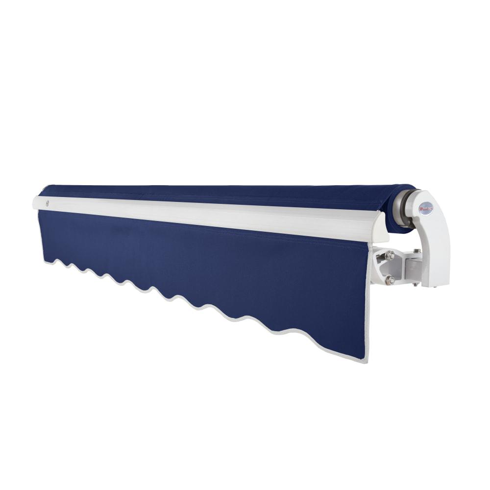 10' x 8' Maui Left Motor Left Motorized Patio Retractable Awning, Navy. Picture 2