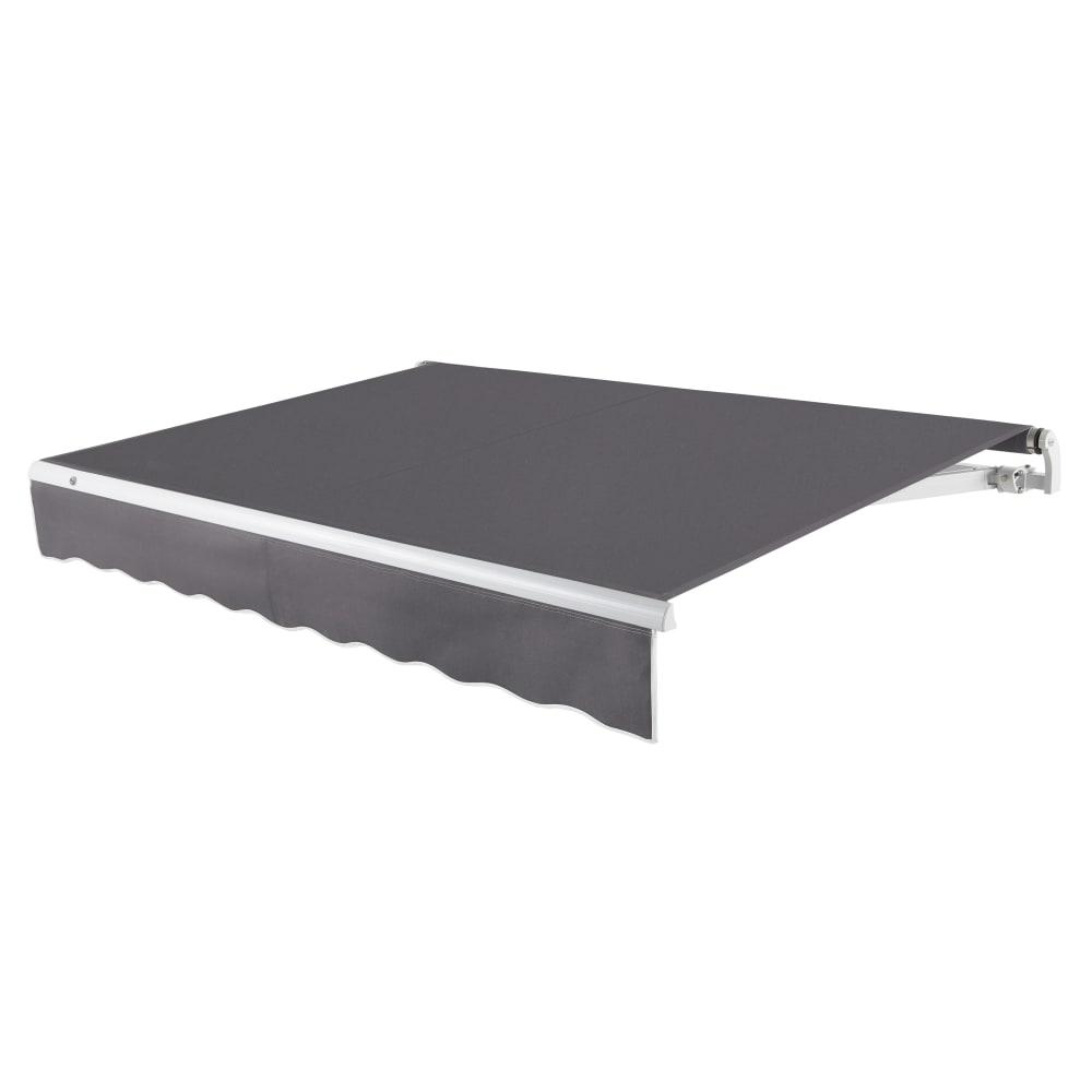 10' x 8' Maui Left Motor Left Motorized Patio Retractable Awning, Gunmetal. Picture 1