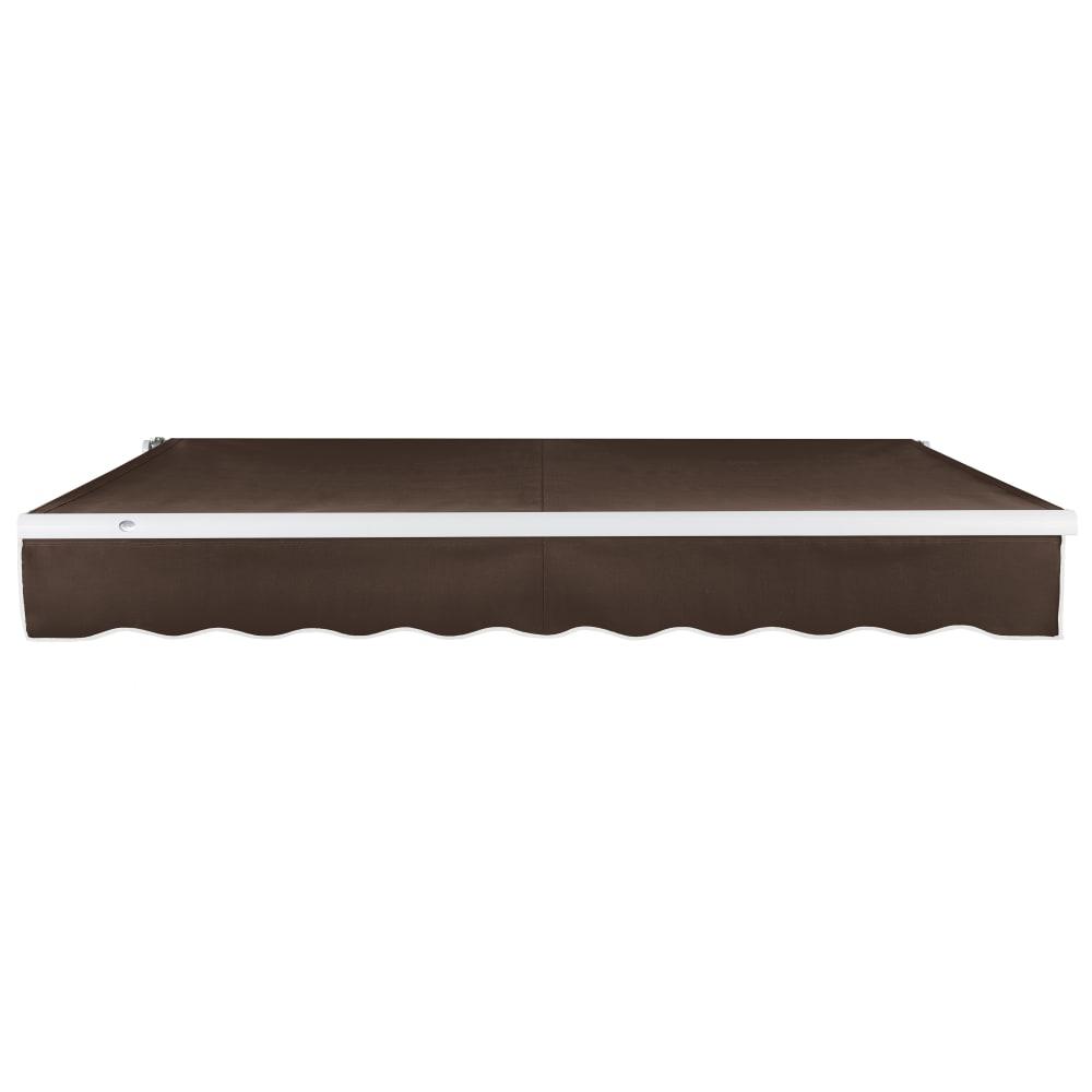 10' x 8' Maui Left Motor Left Motorized Patio Retractable Awning, Brown. Picture 3