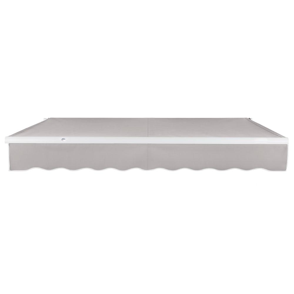 10' x 8' Maui Manual Manual Patio Retractable Awning Acrylic Fabric, Gray. Picture 3