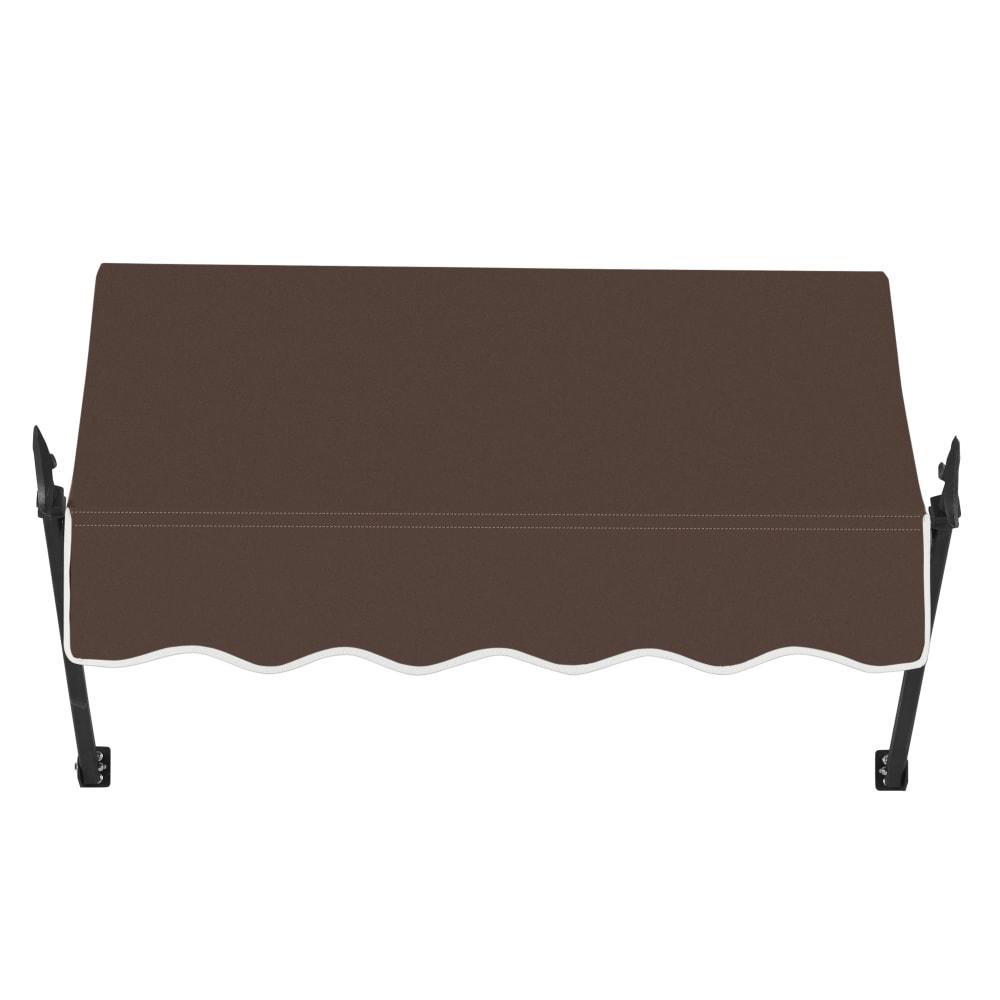 Awntech 3.375 ft New Orleans Fixed Awning Acrylic Fabric, Brown. Picture 2