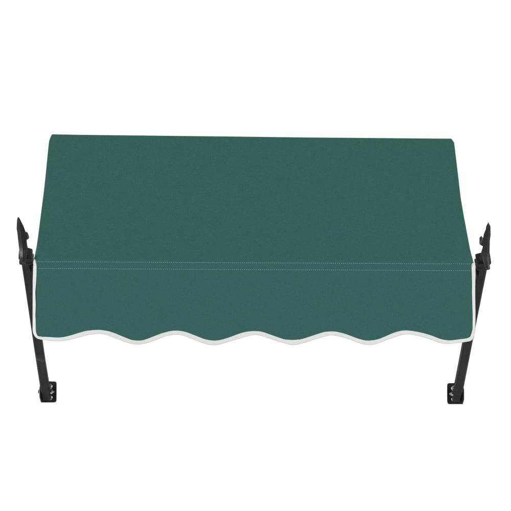 Awntech 3.375 ft New Orleans Fixed Awning Acrylic Fabric, Forest. Picture 2