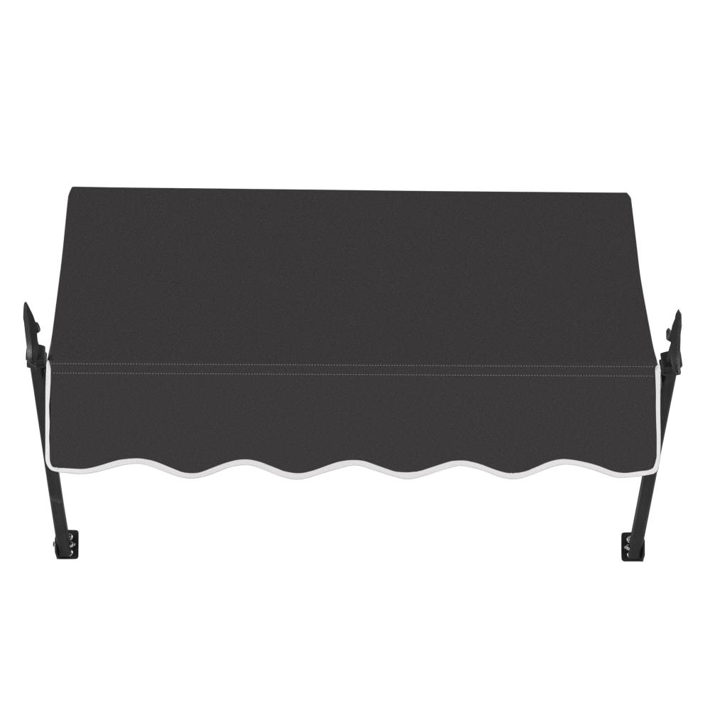 Awntech 3.375 ft New Orleans Fixed Awning Acrylic Fabric, Black. Picture 2