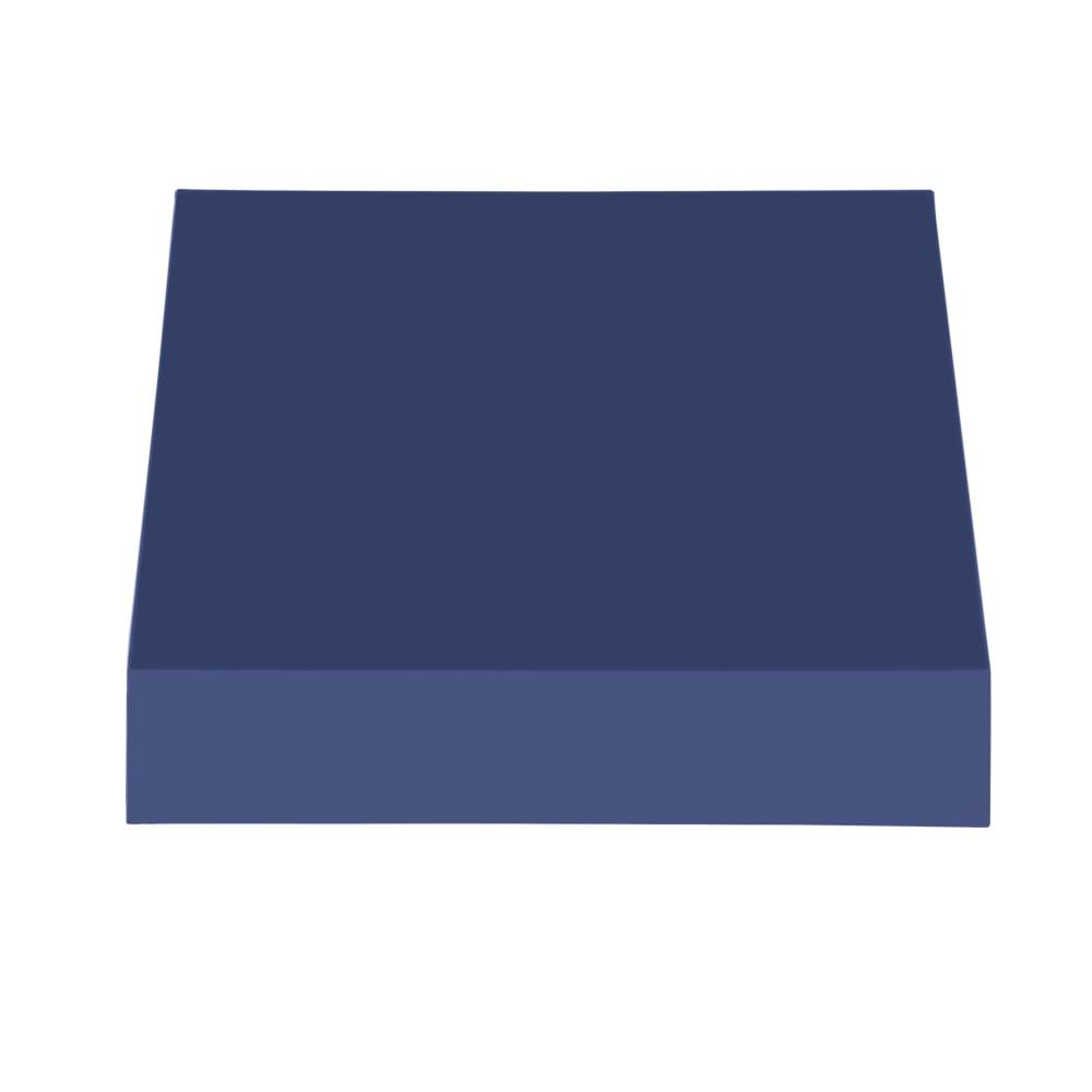 Awntech 4.375 ft New Yorker Fixed Awning Acrylic Fabric, Navy. Picture 2