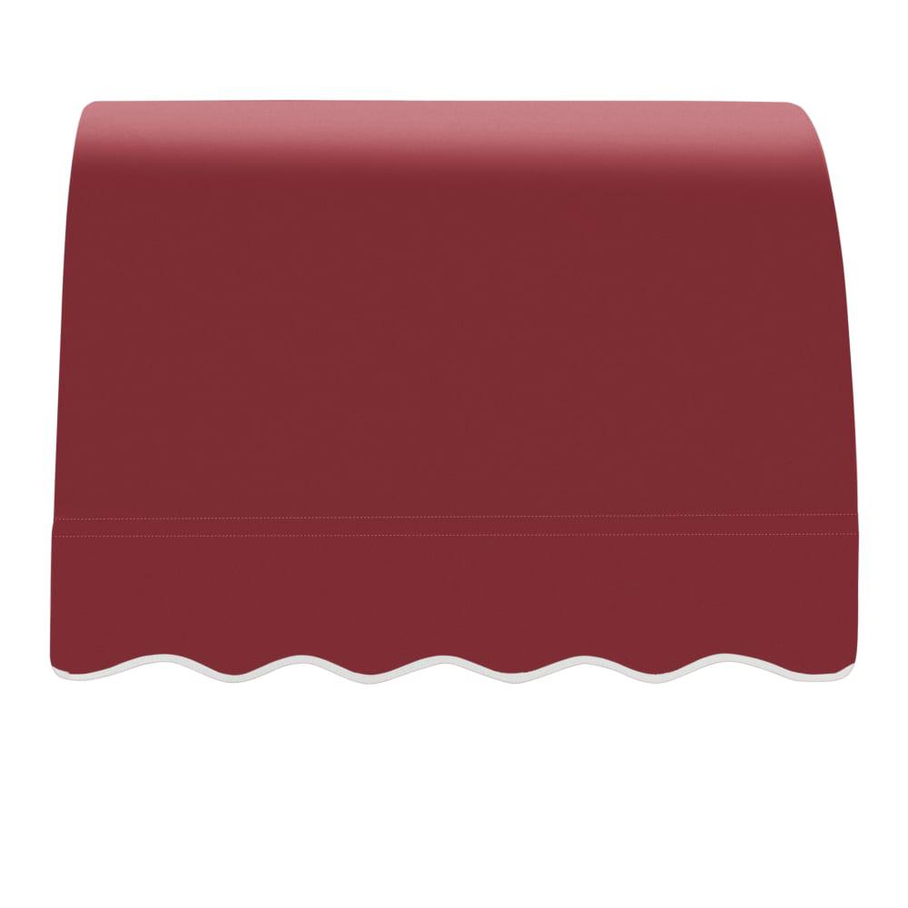 Awntech 3.375 ft Savannah Fixed Awning Acrylic Fabric, Burgundy. Picture 2