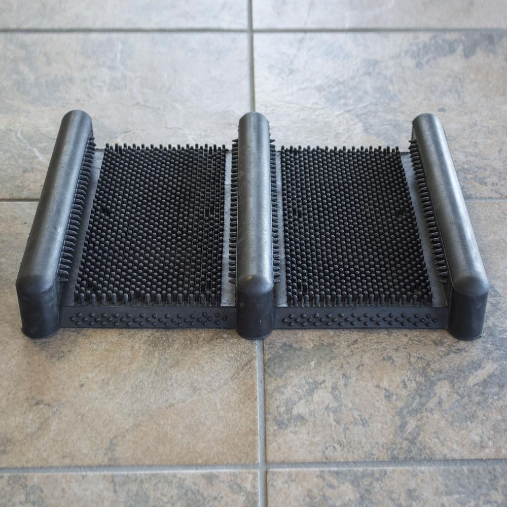 AmeriHome Rubber Boot Scraper Mat - Thumbnail 2