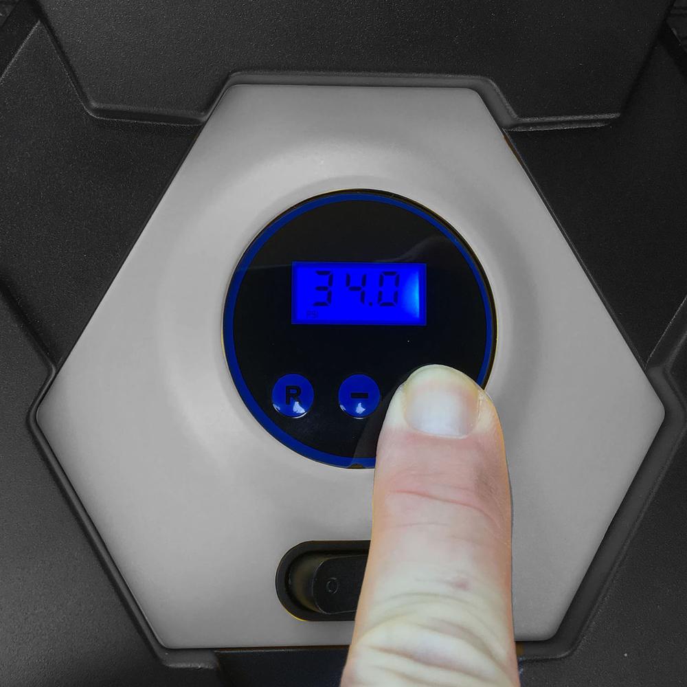 12 Volt Portable Automotive Digital Tire Inflator Pump. Picture 4