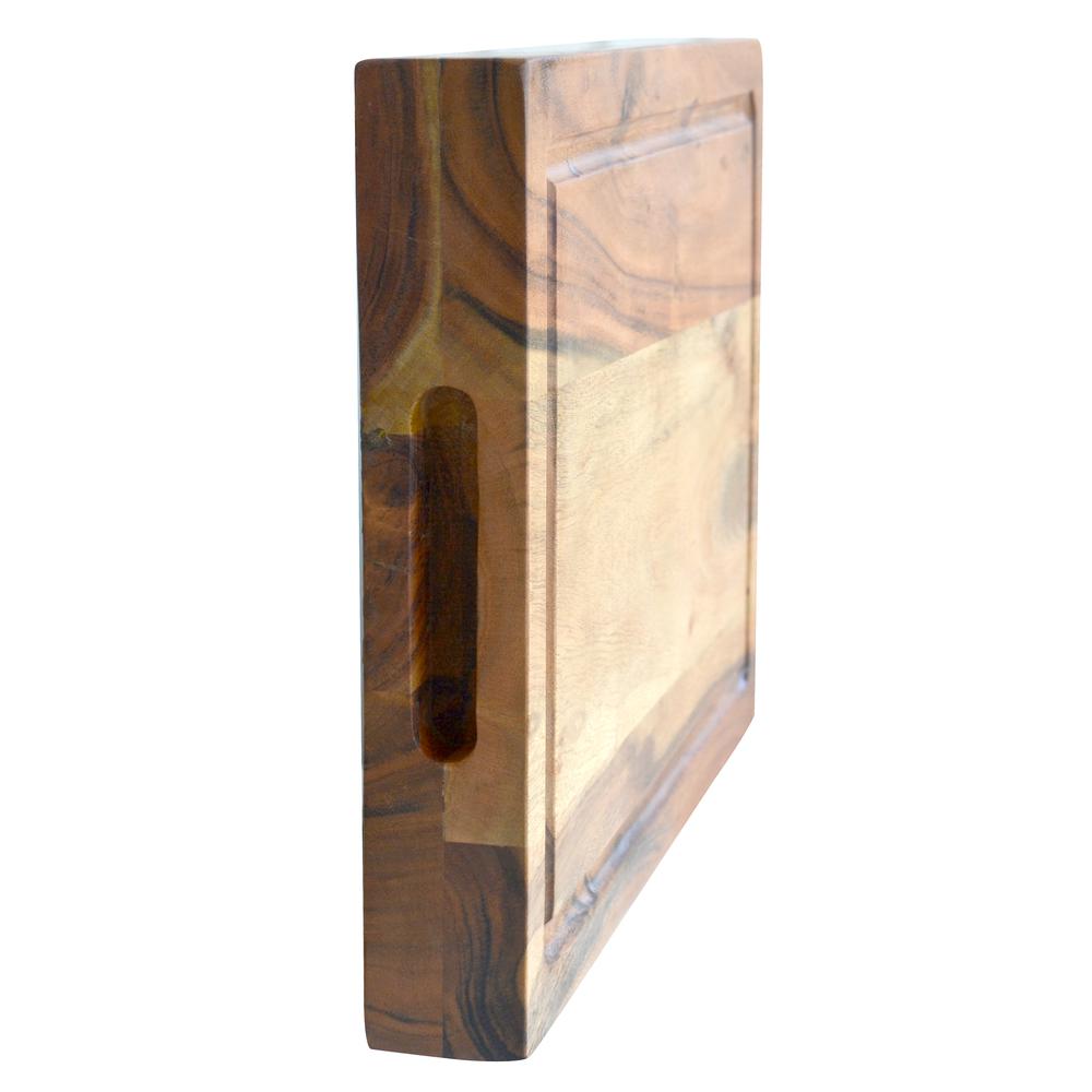Acacia Wood Cutting Board 21 in. x 18 in.. Picture 2