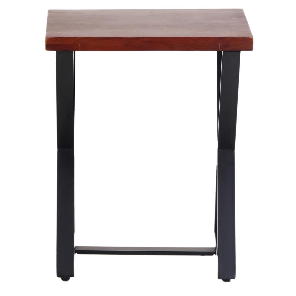 AmeriHome Acacia Cross Leg Side Table. Picture 5