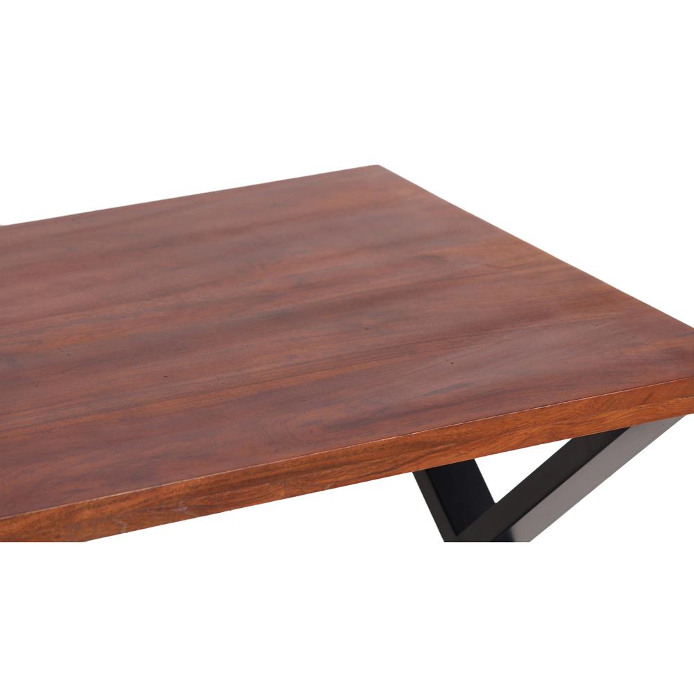 AmeriHome Acacia Cross Leg Side Table. Picture 4
