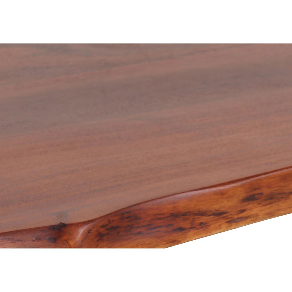 AmeriHome Acacia Live Edge Trestle Coffee Table. Picture 3