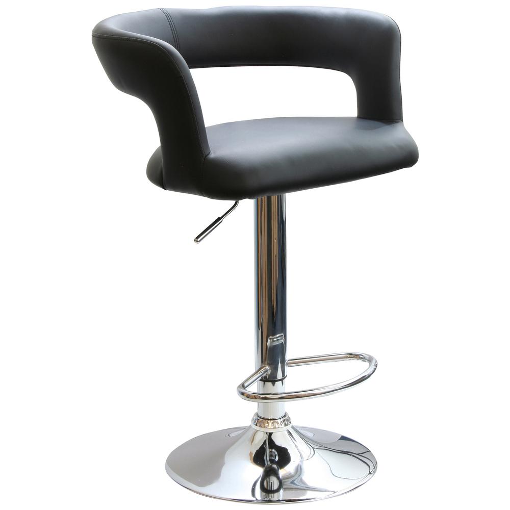 AmeriHome Modern Curvy Bar Stool. Picture 1
