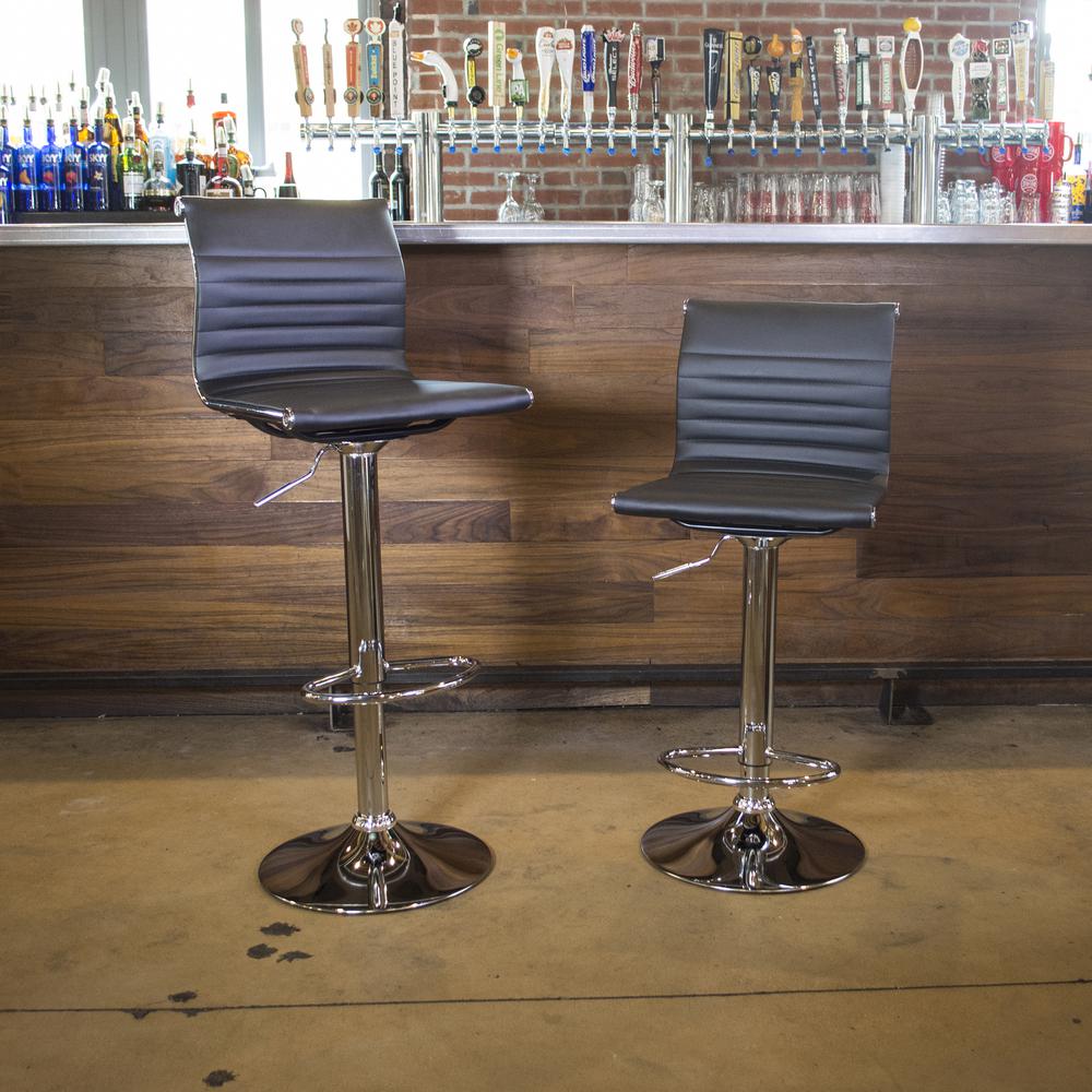 AmeriHome Modern Sophisticated Bar Stool - 2 Piece. Picture 3