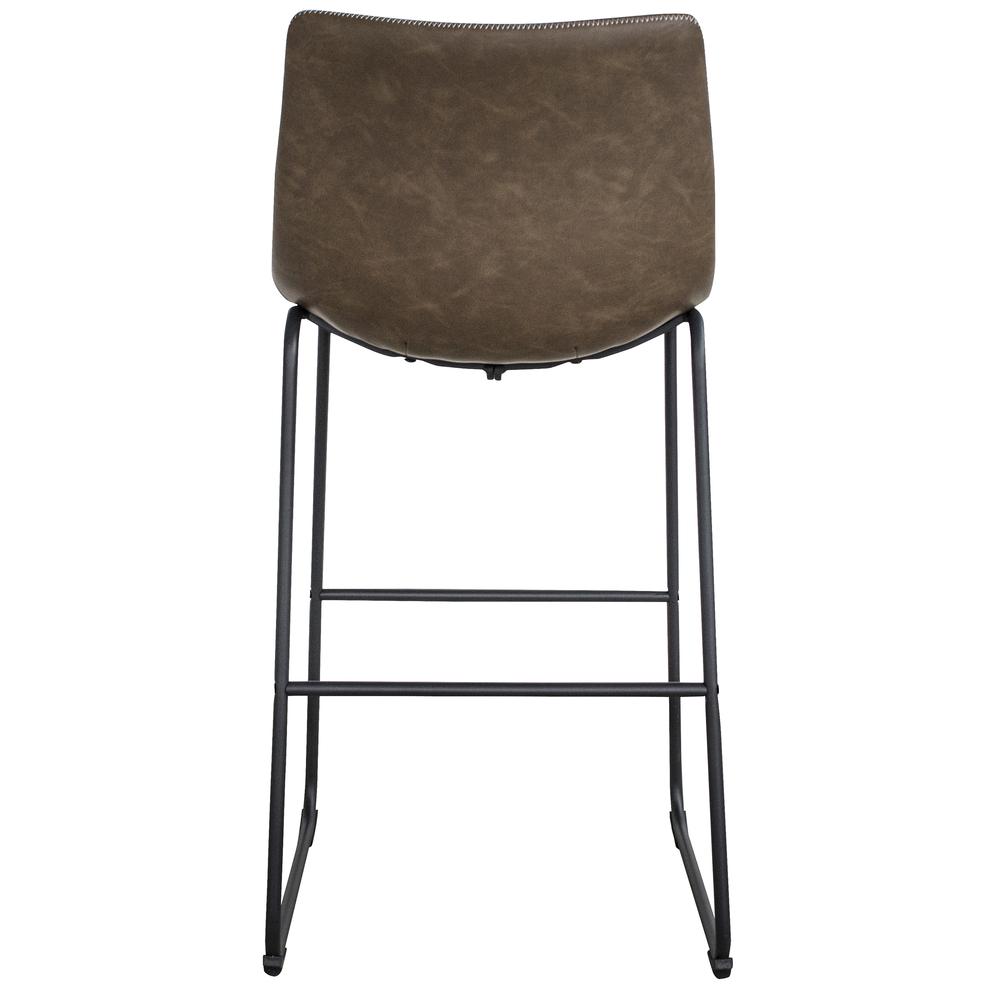 AmeriHome Classic Faux Leather 30 inch Pub Height Chair Set - Coffee. Picture 4