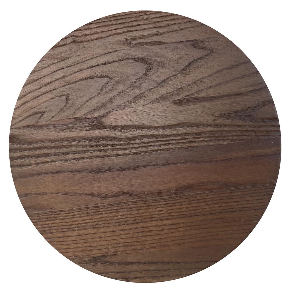 Round Adjustable Height Bar Stools with Wood Seat – Espresso Stain. Picture 3