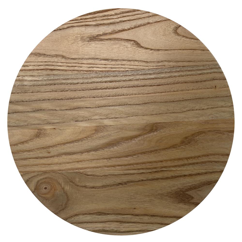 Round Adjustable Height Bar Stools with Wood Seat – Natural Stain. Picture 3