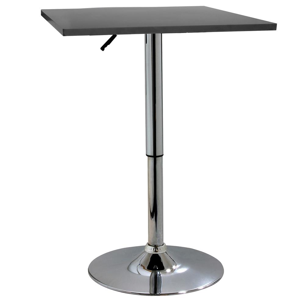 AmeriHome Classic Wood Top Bistro Table - Square. Picture 1