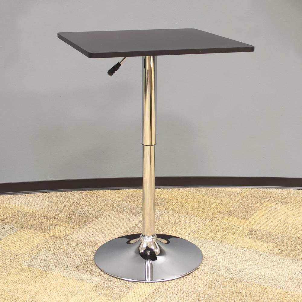 AmeriHome Classic Wood Top Bistro Table - Square. Picture 2