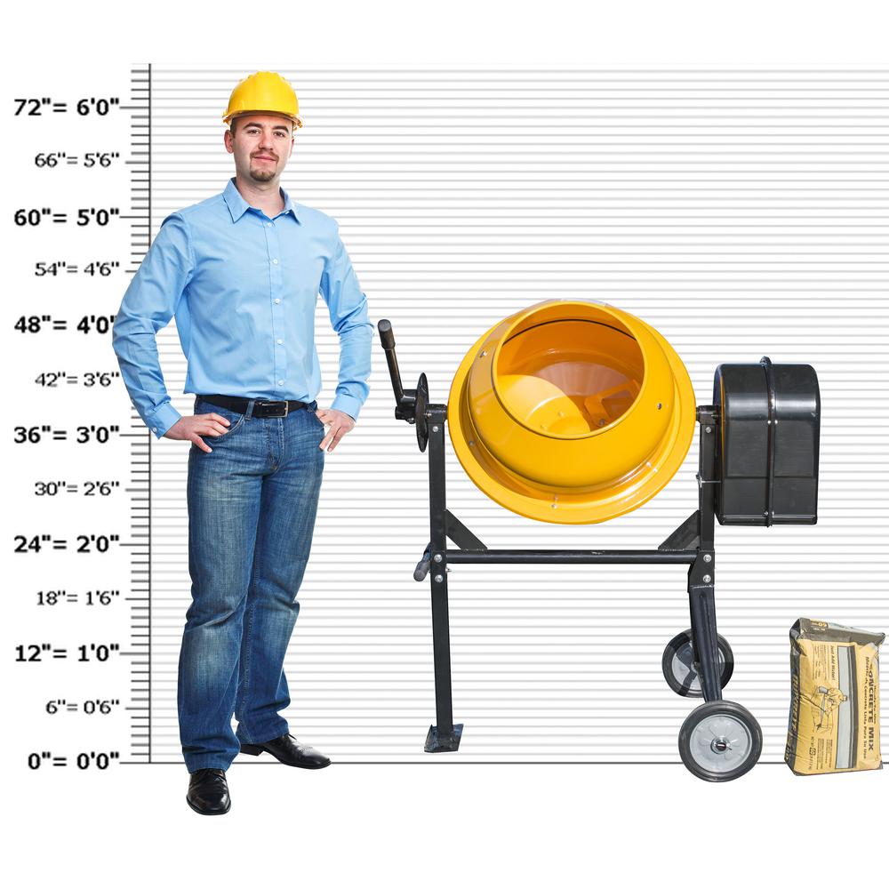 3.5 Cubic Foot Electric Cement Mixer. Picture 3
