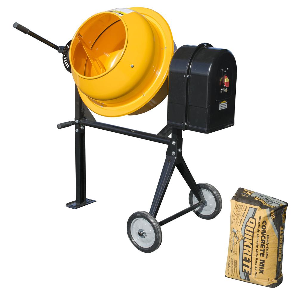 3.5 Cubic Foot Electric Cement Mixer. Picture 8