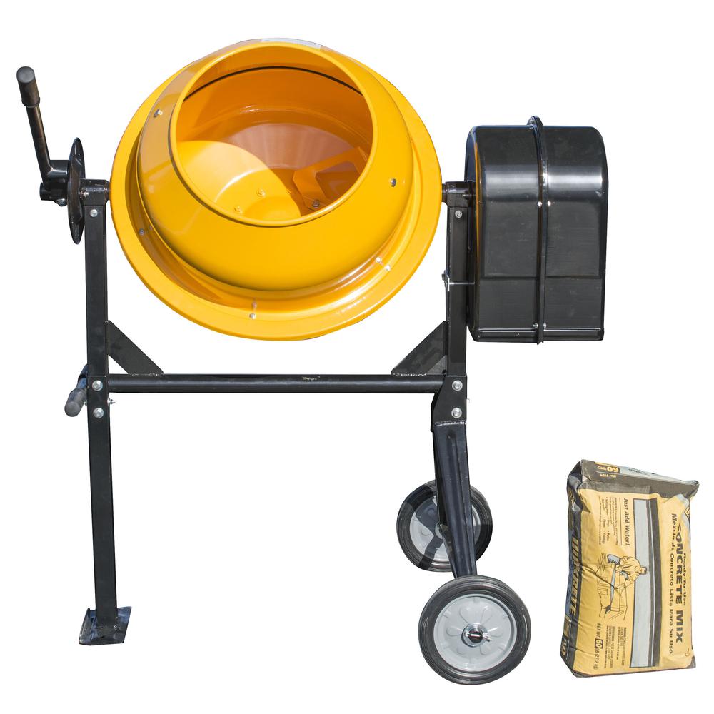 3.5 Cubic Foot Electric Cement Mixer. Picture 4