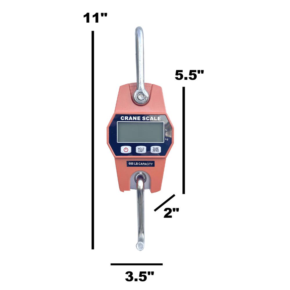 Digital Hanging Scale with 660 lbs Capacity. Picture 6
