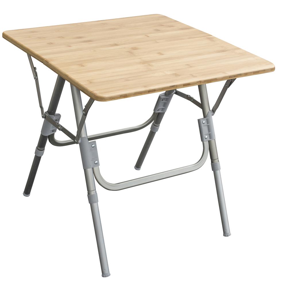 Folding Bamboo Side Table. Picture 1